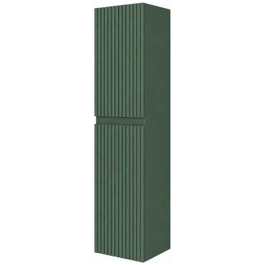Dulap baie 32x32xH130 cm Fluminia Pisa, verde (verde italia), front riflat