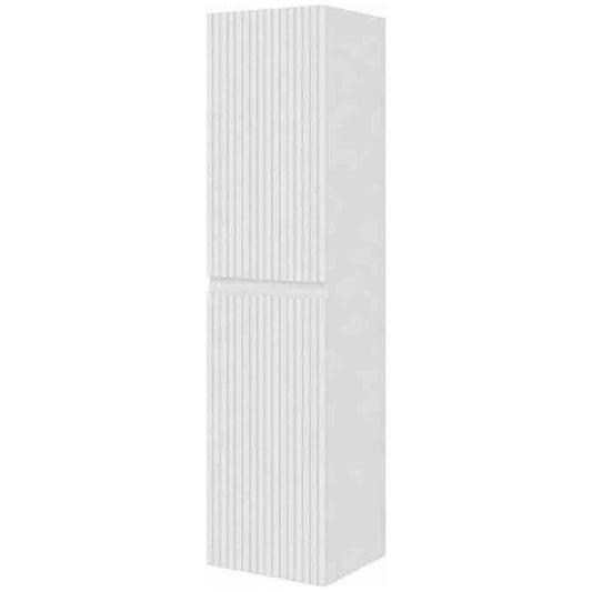 Dulap baie 32x32xH130 cm Fluminia Pisa, alb, front riflat