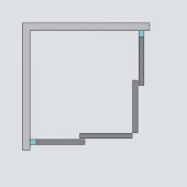 Cabina dus dreptunghiulara cu usi glisante Radaway Alienta Brushed GunMetal D 80x100 cm, profil antracit periat - mecanism deschidere
