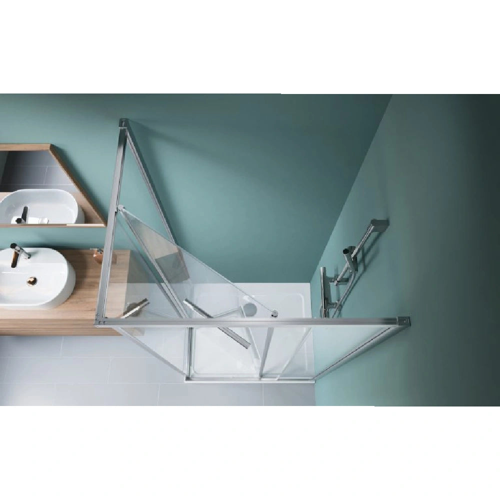 Cabina dus patrata cu usa glisanta Radaway Alienta SD II 100x80 cm, profil crom