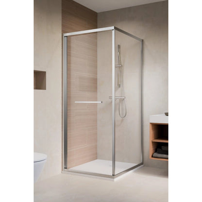 Cabina dus patrata cu usa glisanta Radaway Alienta SD I 90x90 cm, profil crom