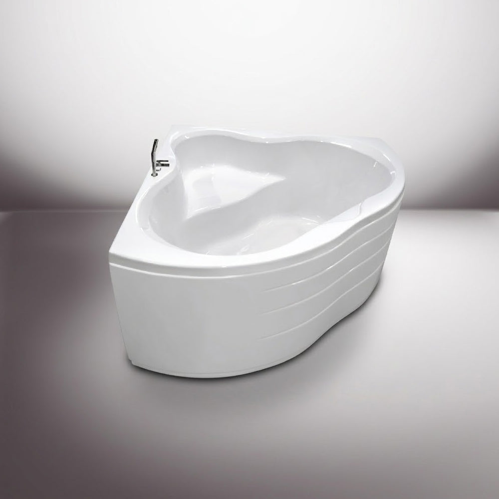 Cada baie pe colt semirotunda Belform Mito acril 144x144 cm
