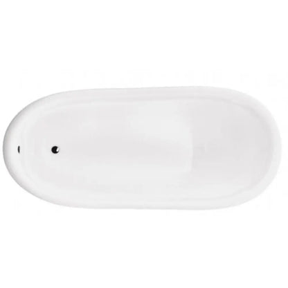 Cada freestanding ovala Besco Otylia acril 170x76 cm, picioare crom
