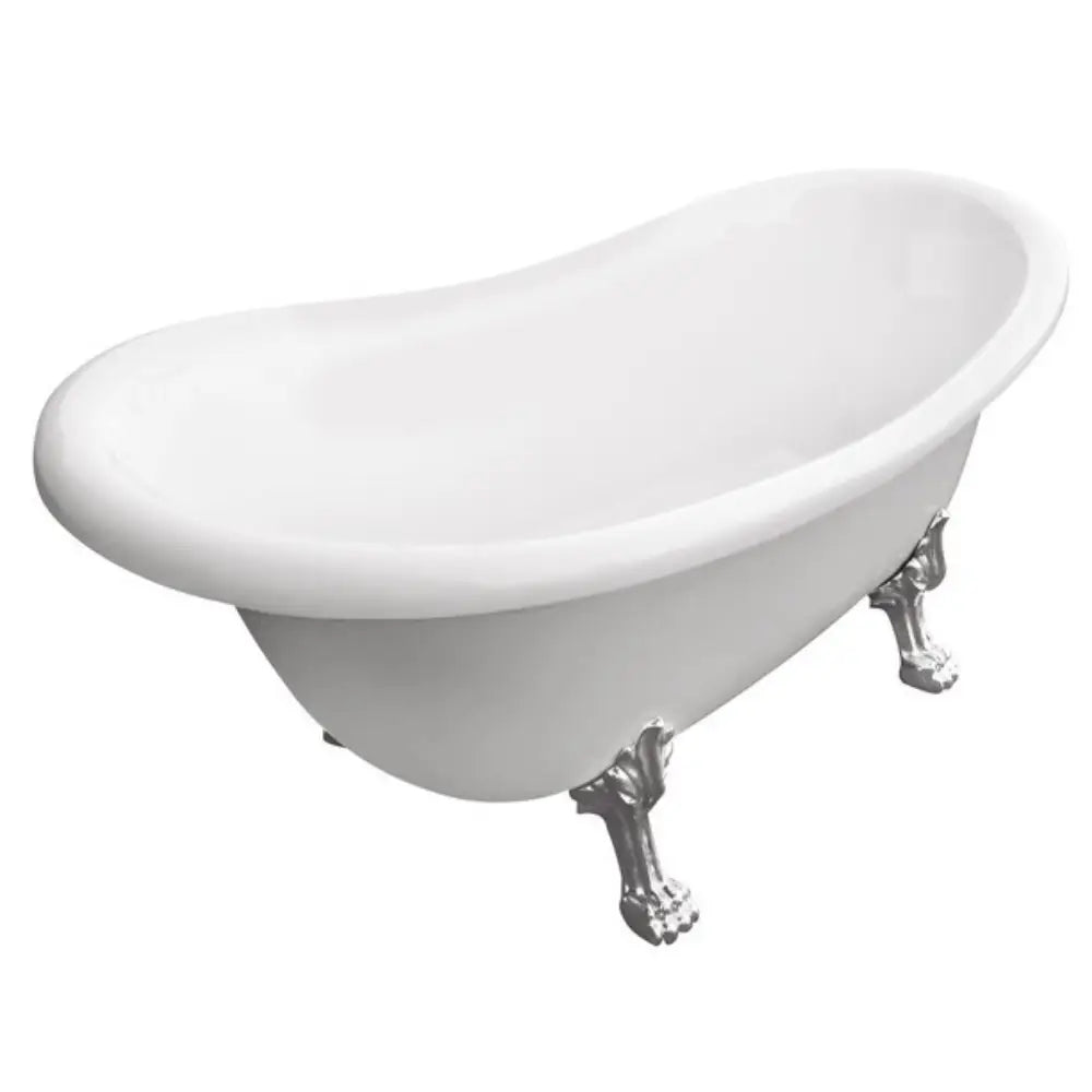 Cada freestanding ovala Besco Otylia acril 170x76 cm, picioare crom