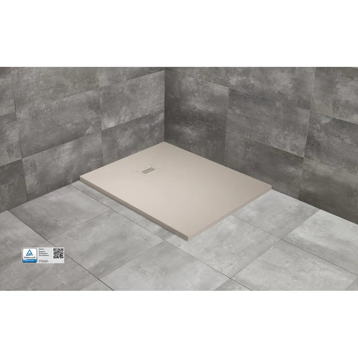 Cadita dus dreptunghiulara compozit Radaway Kyntos F 90x80 cm, bej (cashmere)