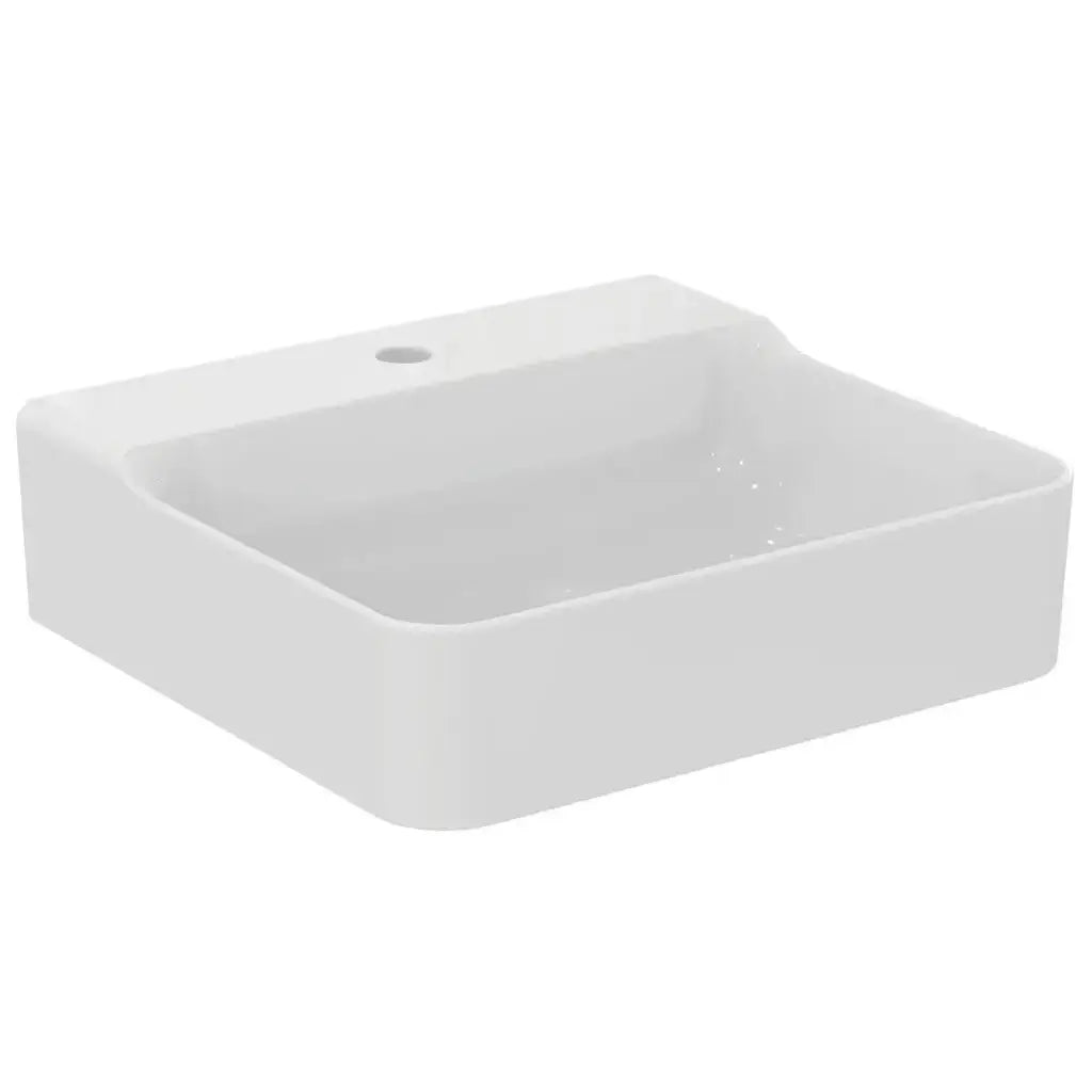 Chiuveta baie pe blat Ideal Standard Conca 50x45 cm, fara preaplin si cu gaura