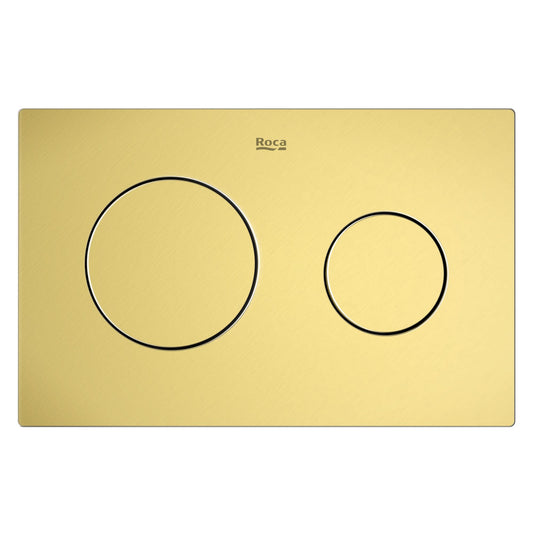 Roca Dual One Clapeta de actionare Dual Flush, auriu mat (brushed brass)