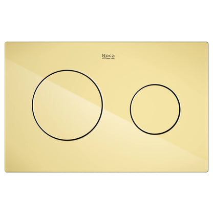 Roca Dual One Clapeta de actionare Dual Flush, auriu lucios
