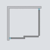 Cabina dus dreptunghiulara cu usa glisanta Radaway Alienta Brushed Nickel DWJ+S 100x80 cm, profil nichel periat - mecanism deschidere