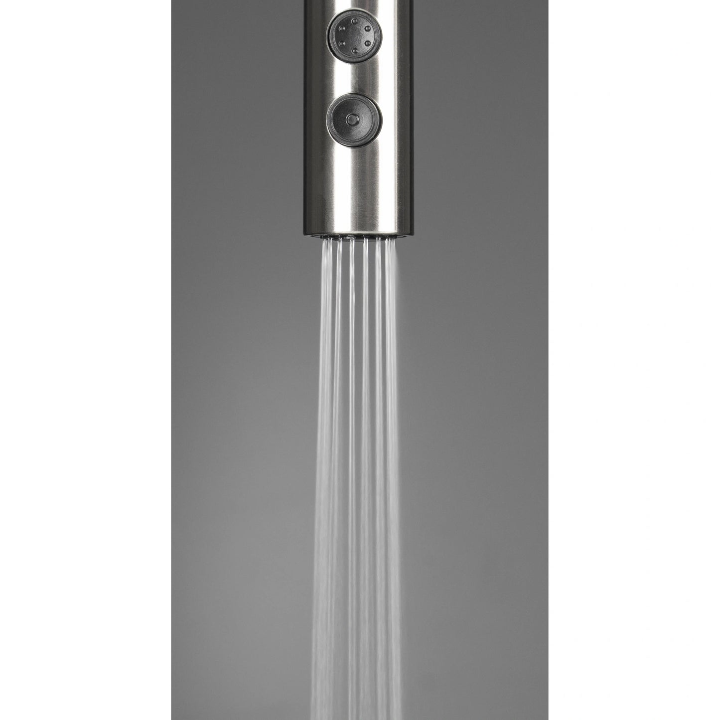 Deante Olfato Baterie chiuveta bucatarie monocomanda cu dus extractibil 2 functii, inox periat