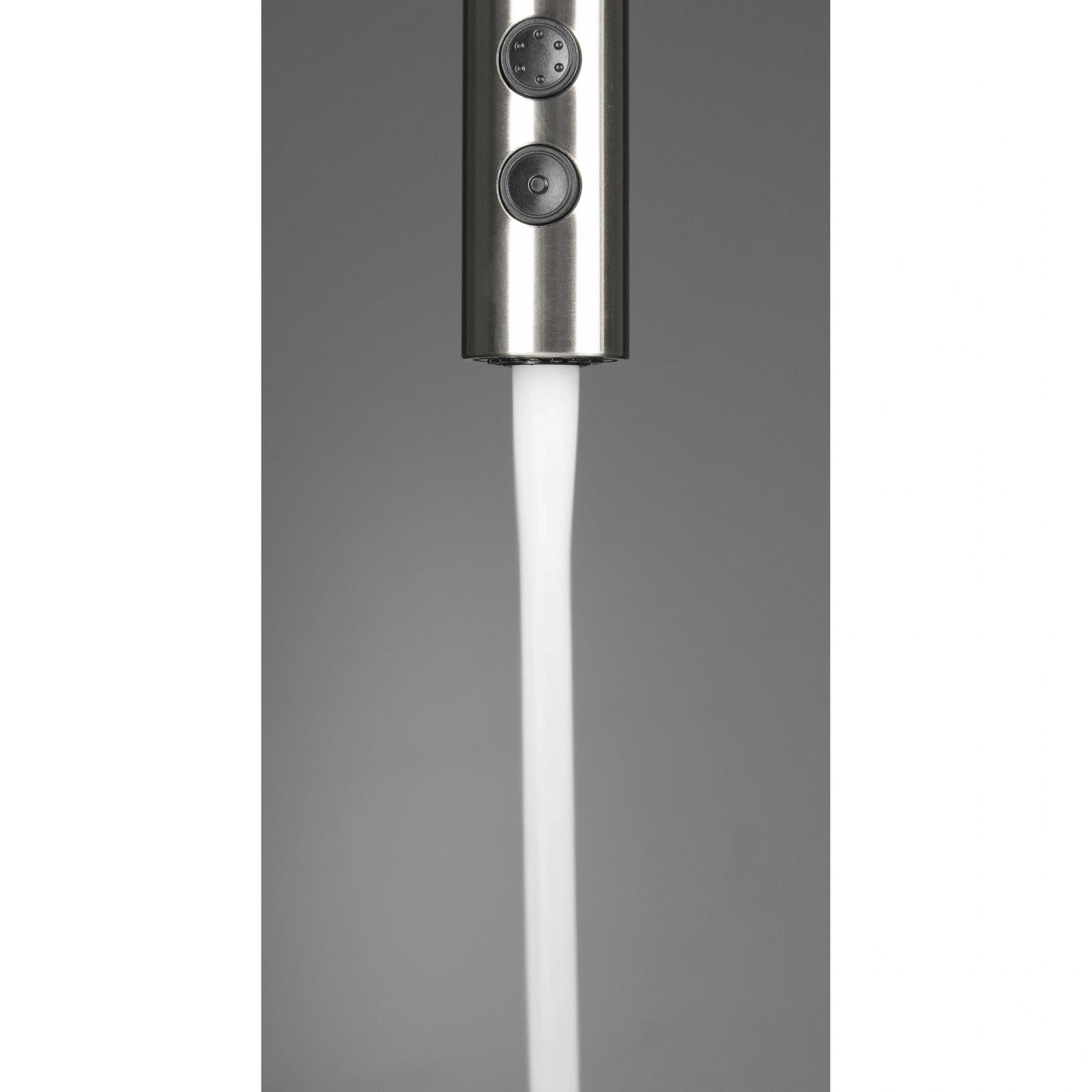 Deante Olfato Baterie chiuveta bucatarie monocomanda cu dus extractibil 2 functii, inox periat