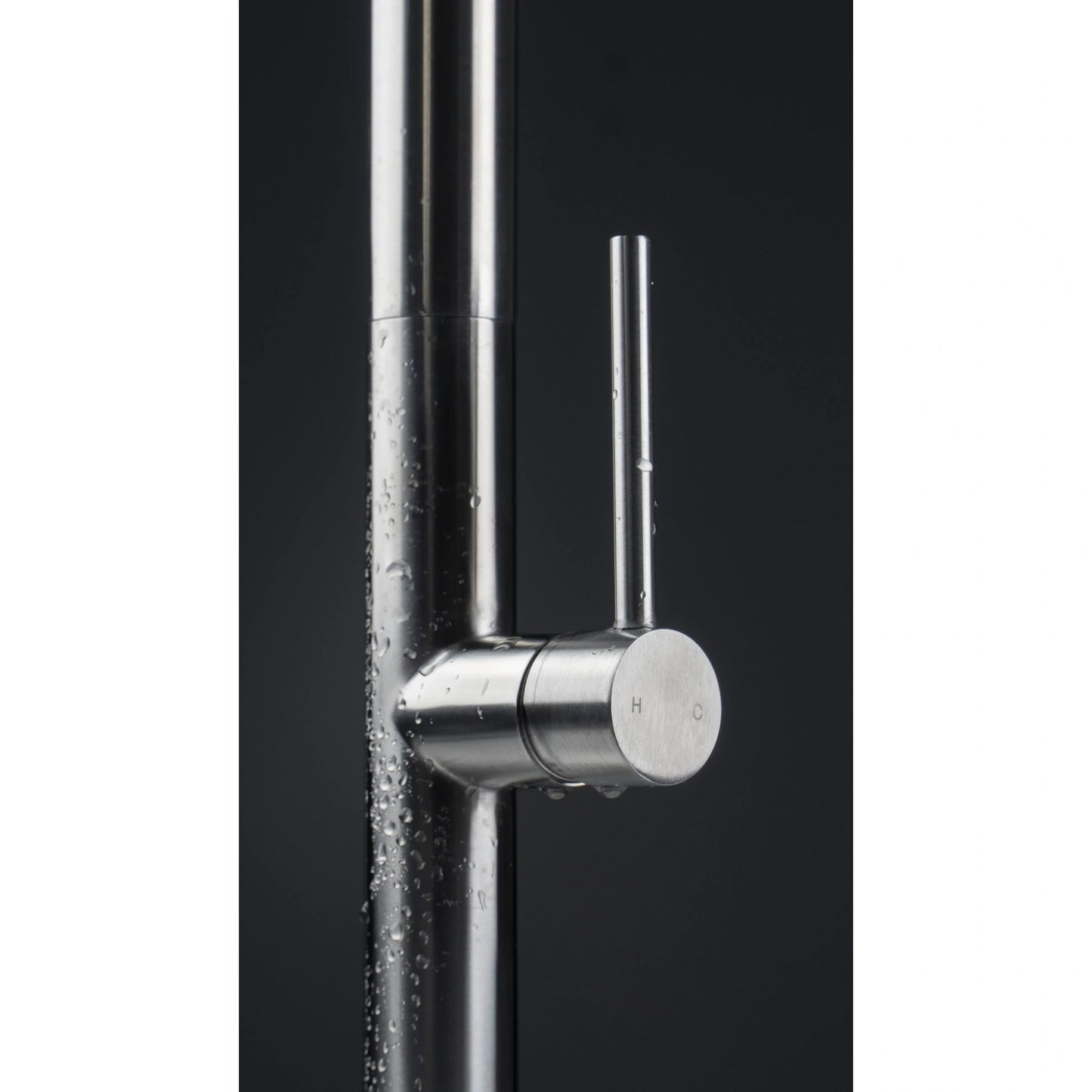 Deante Olfato Baterie chiuveta bucatarie monocomanda cu dus extractibil 2 functii, inox periat