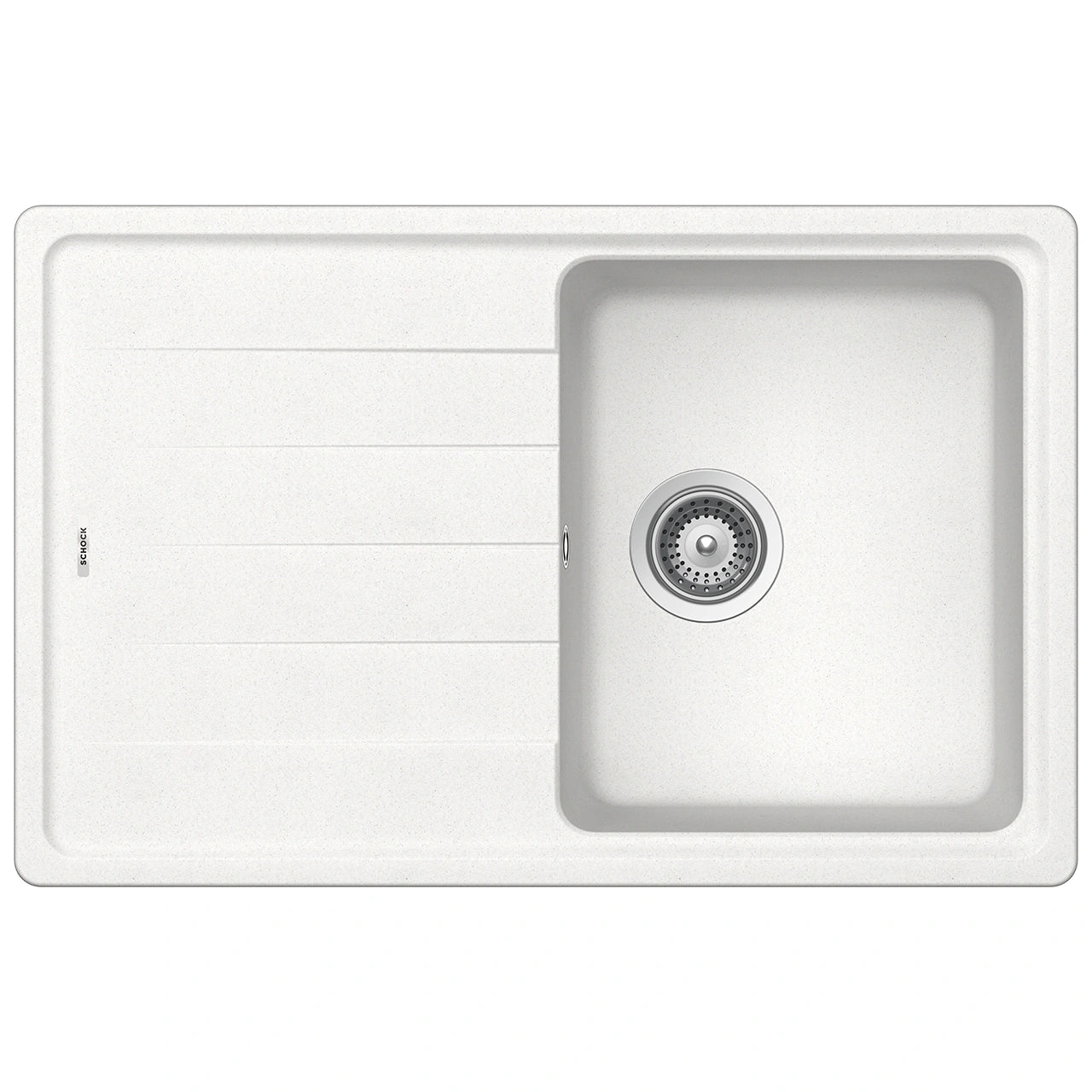 Schock Element D-100S Chiuveta bucatarie granit Cristalite 78x50 cm, alb (alpina)