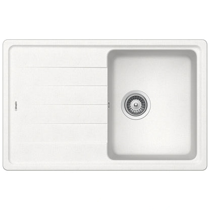 Schock Element D-100S Chiuveta bucatarie granit Cristalite 78x50 cm, alb (alpina)