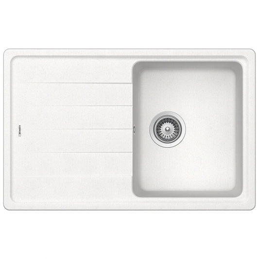 Schock Element D-100S Chiuveta bucatarie granit Cristalite 78x50 cm, alb (alpina)