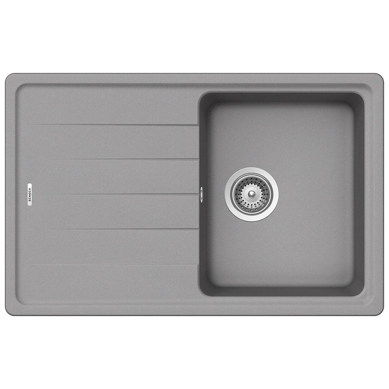 Schock Element D-100S Chiuveta bucatarie granit Cristalite 78x50 cm, gri (croma)