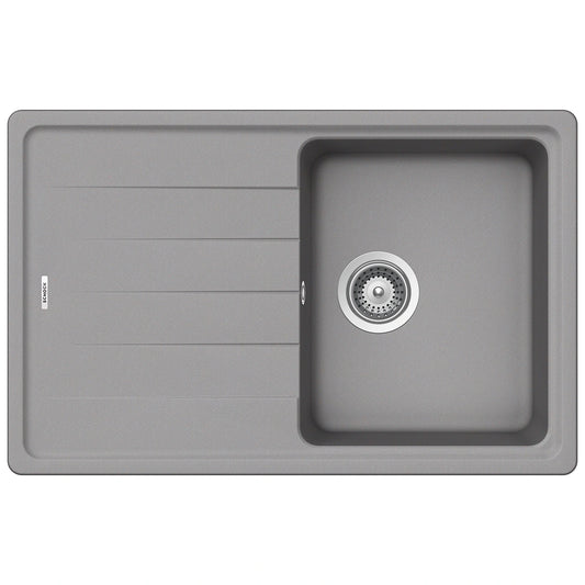 Schock Element D-100S Chiuveta bucatarie granit Cristalite 78x50 cm, gri (croma)