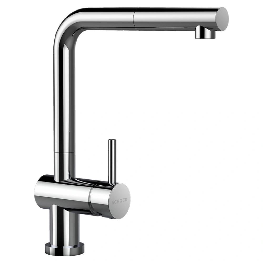 Schock Epos Window Baterie chiuveta bucatarie cu dus extractibil, crom