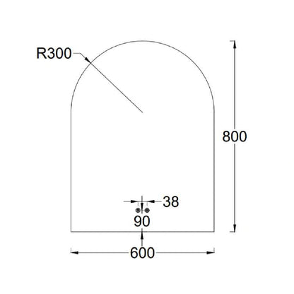 Fluminia Bilbao Oglinda cu iluminare LED si dezaburire 55xH90 cm