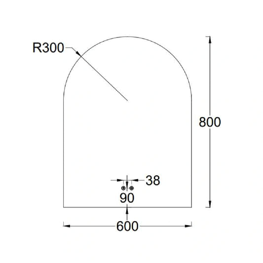 Fluminia Bilbao Oglinda cu iluminare LED si dezaburire 60xH80 cm