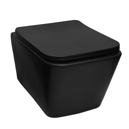 Fluminia Paris Slim Capac WC soft close, detasabil negru mat