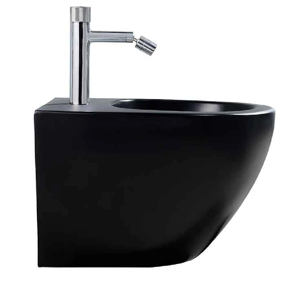 Fluminia Ricci Bideu suspendat 36x49 cm, negru mat