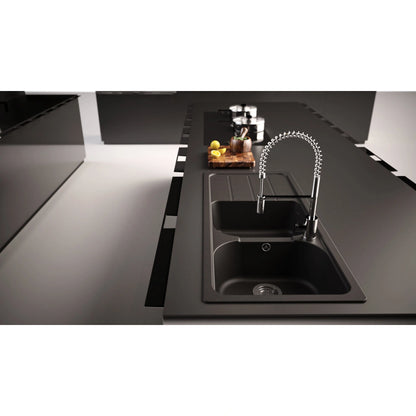 Schock Formhaus D-200 Chiuveta bucatarie granit Cristalite 116x50 cm, negru (nero)