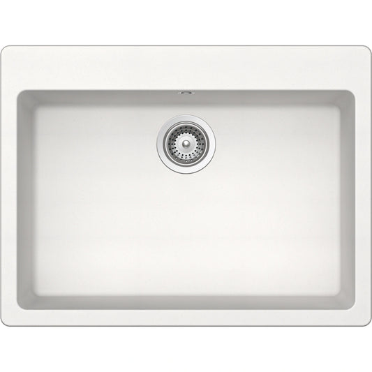 Schock Galaxy N-100L Chiuveta bucatarie granit Cristadur 70x53 cm, alb (polaris)