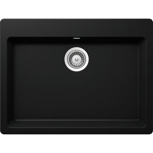 Schock Galaxy N-100L Chiuveta bucatarie granit Cristadur 70x53 cm, negru (puro)