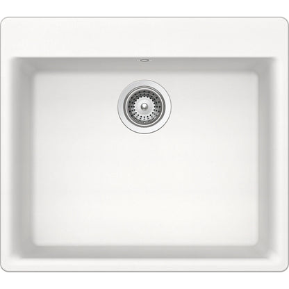 Schock Galaxy N-100 Chiuveta bucatarie granit Cristadur 60x53 cm, alb (polaris)