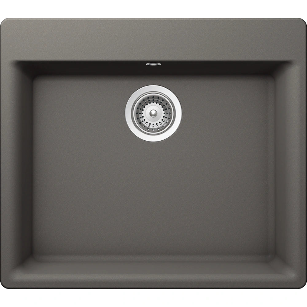 Schock Galaxy N-100 Chiuveta bucatarie granit Cristadur 60x53 cm, gri (silverstone)