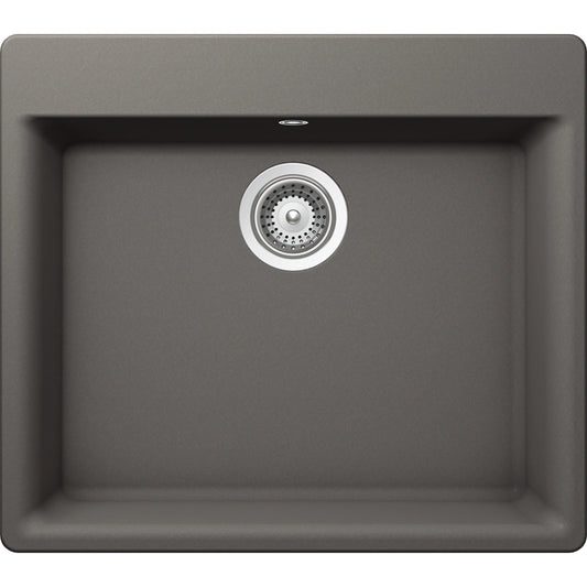 Schock Galaxy N-100 Chiuveta bucatarie granit Cristadur 60x53 cm, gri (silverstone)
