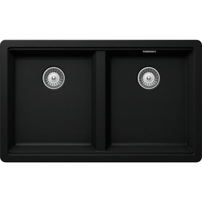 Schock Greenwich N-200 Chiuveta bucatarie granit Cristadur 75x45 cm, negru (puro)