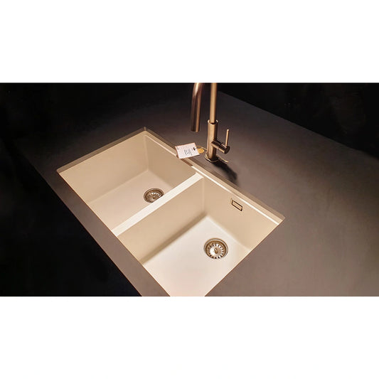 Schock Greenwich N-200 Chiuveta bucatarie granit Cristadur 75x45 cm, alb (polaris)