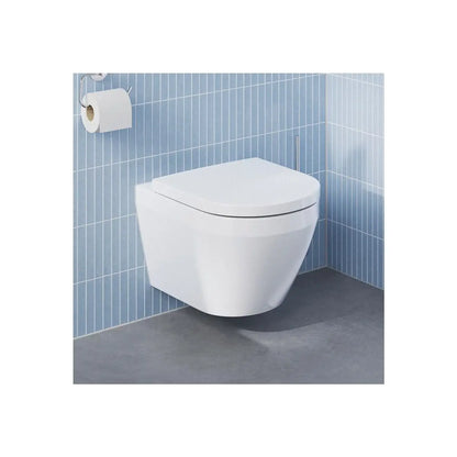 Set Vas WC suspendat cu capac soft-close Grohe Euro Ceramic Rimless Triple Vortex 36x54 cm cu evacuare orizontala