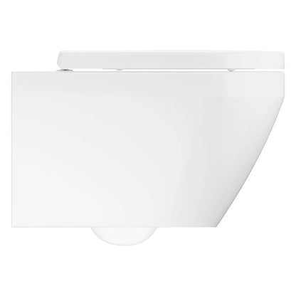 Set Vas WC suspendat cu capac soft-close Grohe Euro Ceramic Rimless Triple Vortex 36x54 cm cu evacuare orizontala
