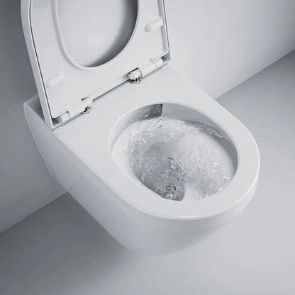Set Vas WC suspendat cu capac soft-close Grohe Euro Ceramic Rimless Triple Vortex 36x54 cm cu evacuare orizontala