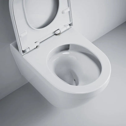 Set Vas WC suspendat cu capac soft-close Grohe Euro Ceramic Rimless Triple Vortex 36x54 cm cu evacuare orizontala