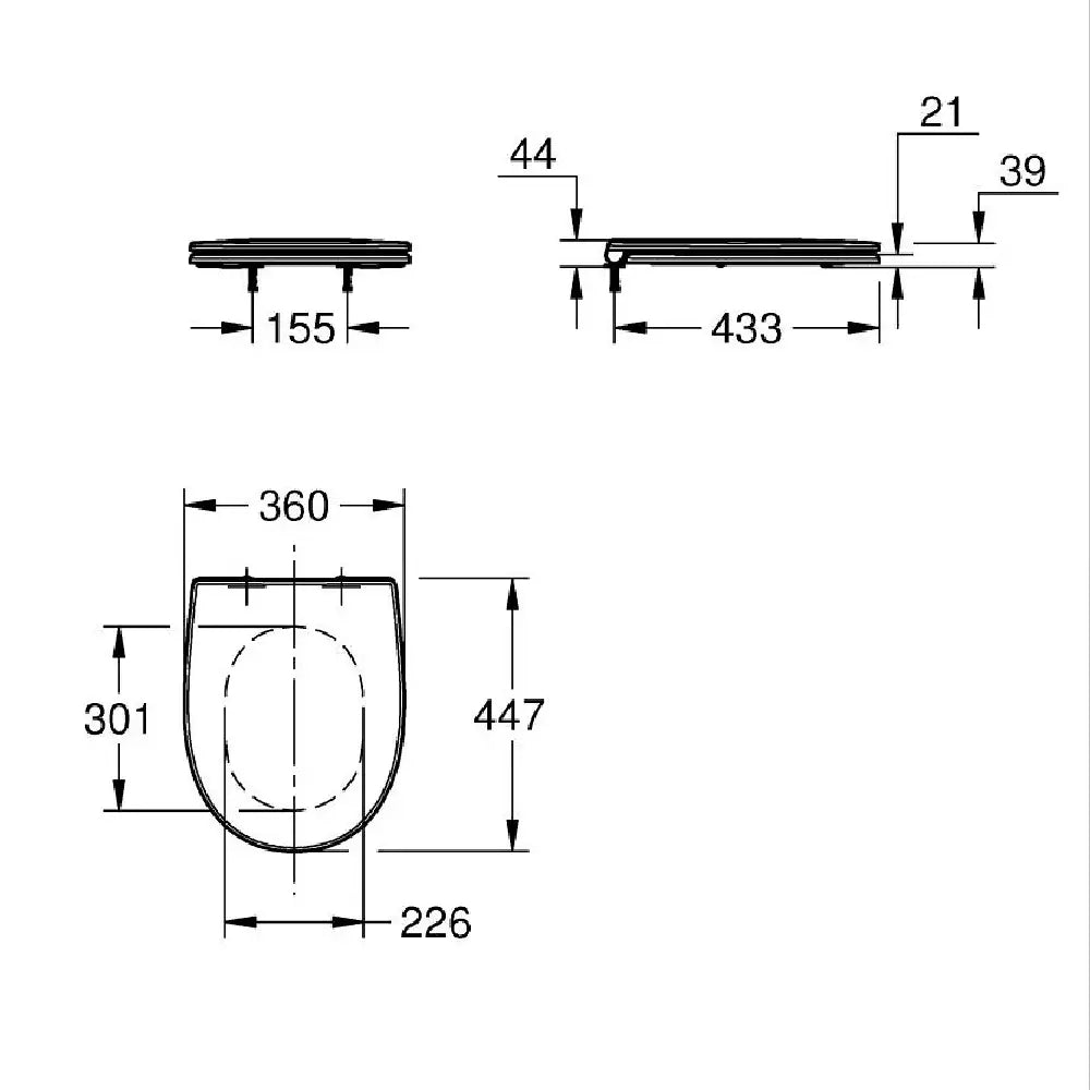Grohe Bau Ceramic Slim Capac WC soft-close