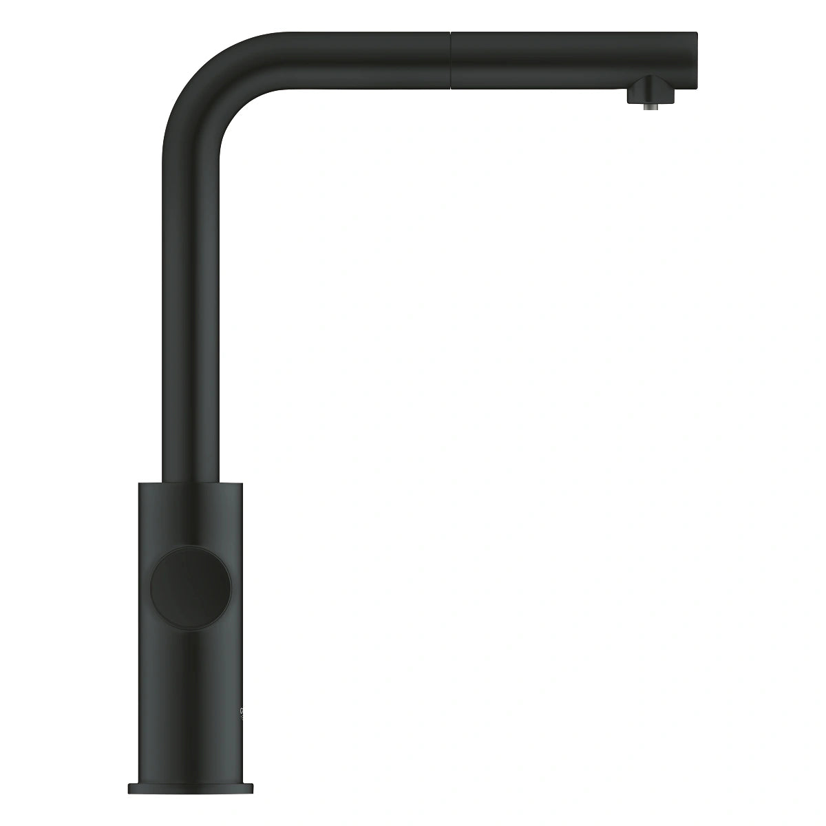 Grohe Blue Home Ondus Baterie de bucatarie cu sistem de filtrare, racire si acidulare, pipa L, dus extractibil, Bluetooth, negru mat (velvet black)