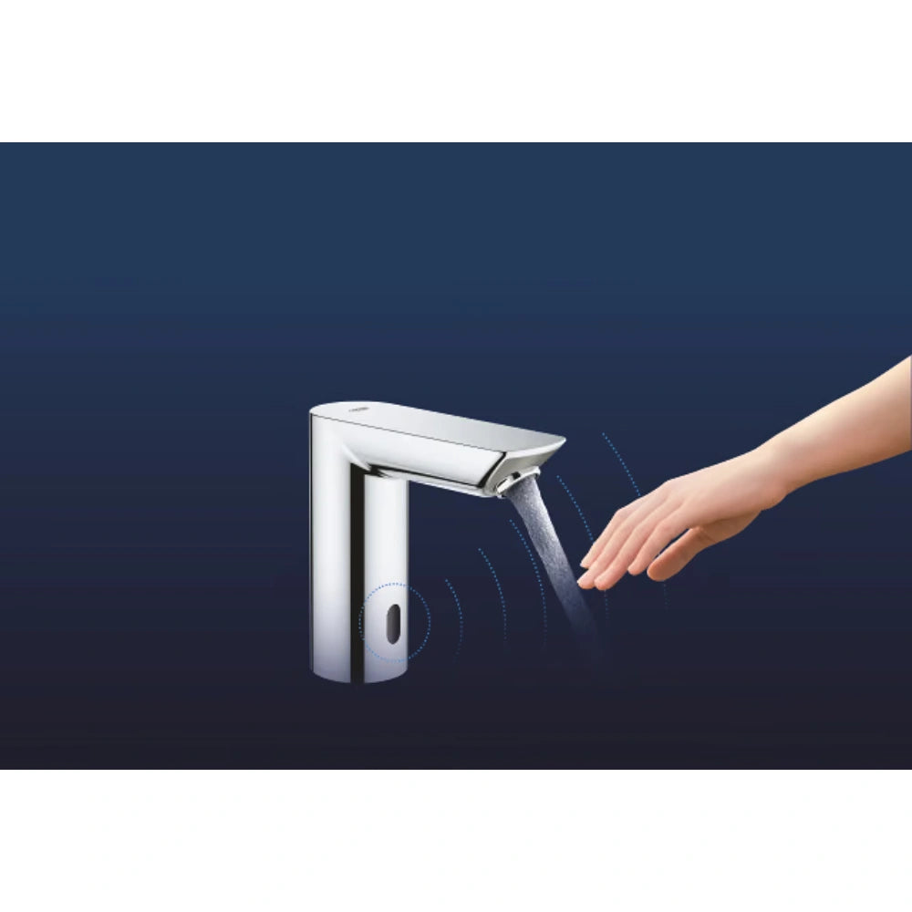 Grohe Bau Cosmopolitan E Baterie lavoar electronica cu mixare apa, alimentare baterii
