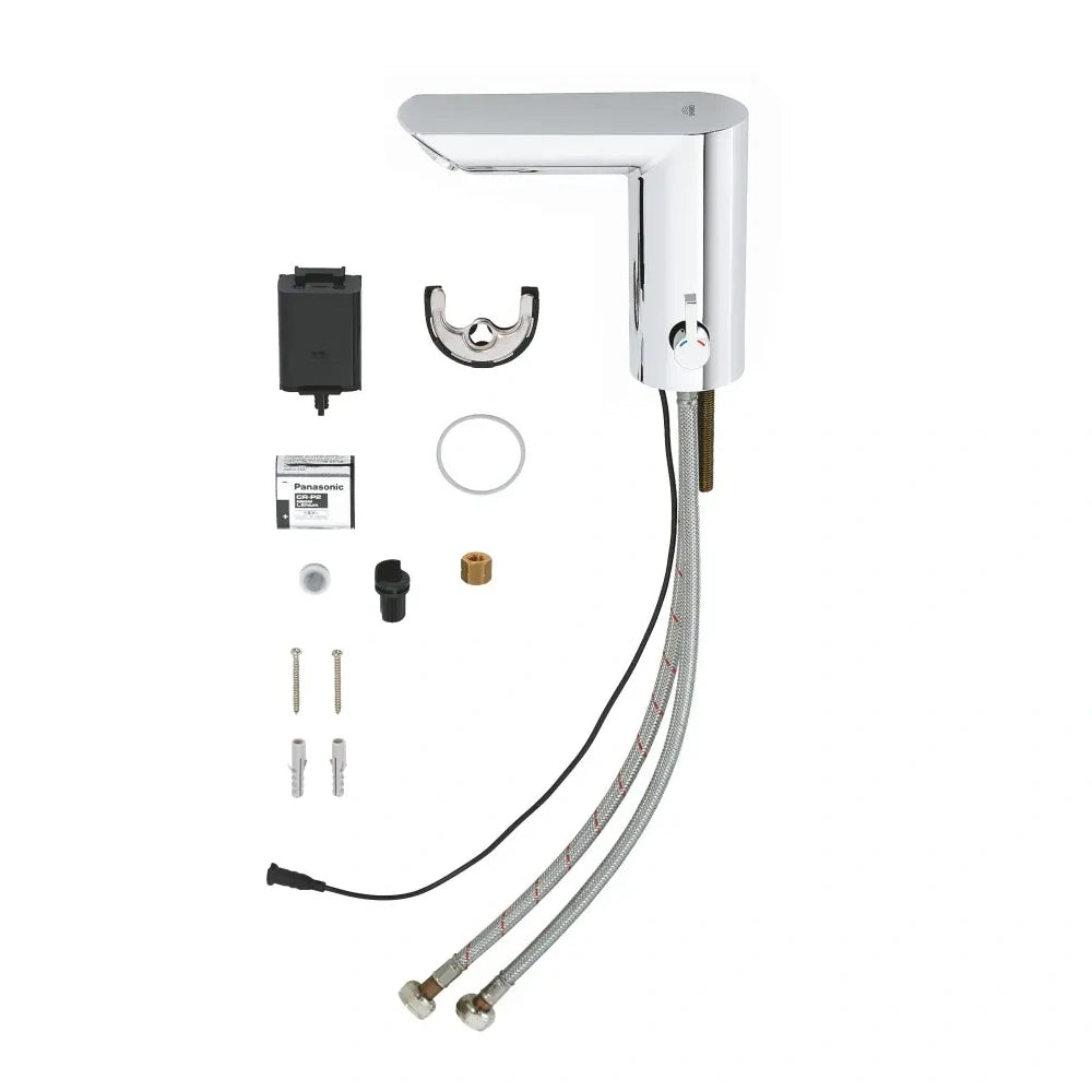 Grohe Bau Cosmopolitan E Baterie lavoar electronica cu mixare apa, alimentare baterii