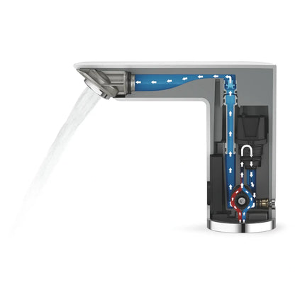 Grohe Bau Cosmopolitan E Baterie lavoar electronica cu mixare apa, alimentare baterii