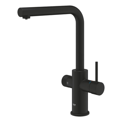 Grohe Blue Pure Minta Baterie bucatarie cu optiune de filtrare, dus extractibil, negru mat