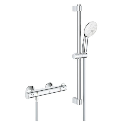 Grohe Grohtherm 800 Baterie dus cu termostat si set de dus cu bara 60 cm