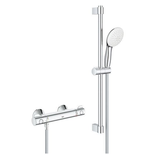 Grohe Grohtherm 800 Baterie dus cu termostat si set de dus cu bara 60 cm