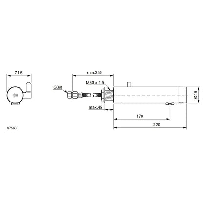 Ideal Standard Sensorflow New Baterie lavoar cu senzor, alimentare cu baterii