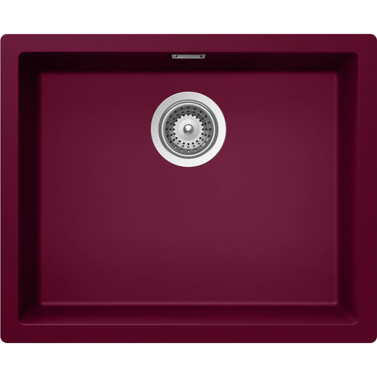 Schock Kaia N-100L Chiuveta bucatarie granit Cristadur 55x45 cm, grena (berry)