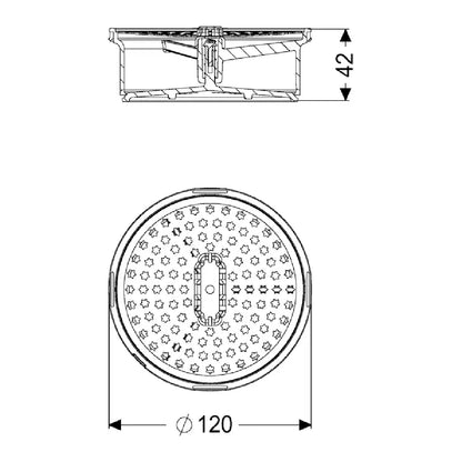 Clapeta cu sita de par Kessel System 125 Megastop