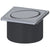 Piesa superioara cu capac din inox Kessel Oval System 125 12 cm, fara cheie